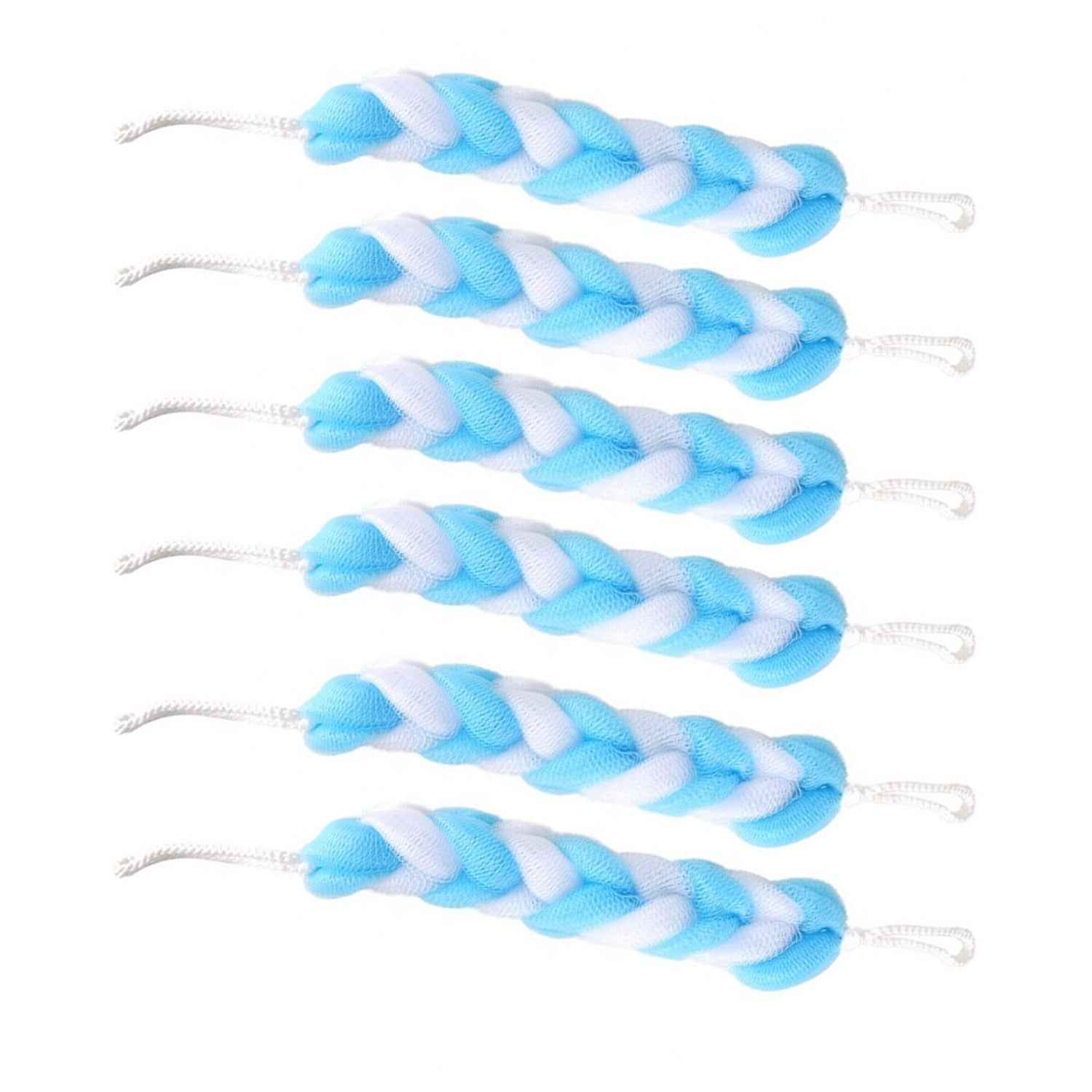 Hanging Loofah Sponge – Soft Body Scrubber (Pack of 6) | VelvaBloom