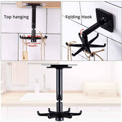 Rotatable Hooks – 360° Swivel for Space-Saving Storage