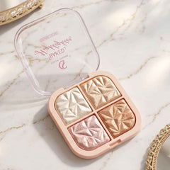 4 in 1 Baked Highlighter and Blusher Palette Ð Radiant Dewy Glow