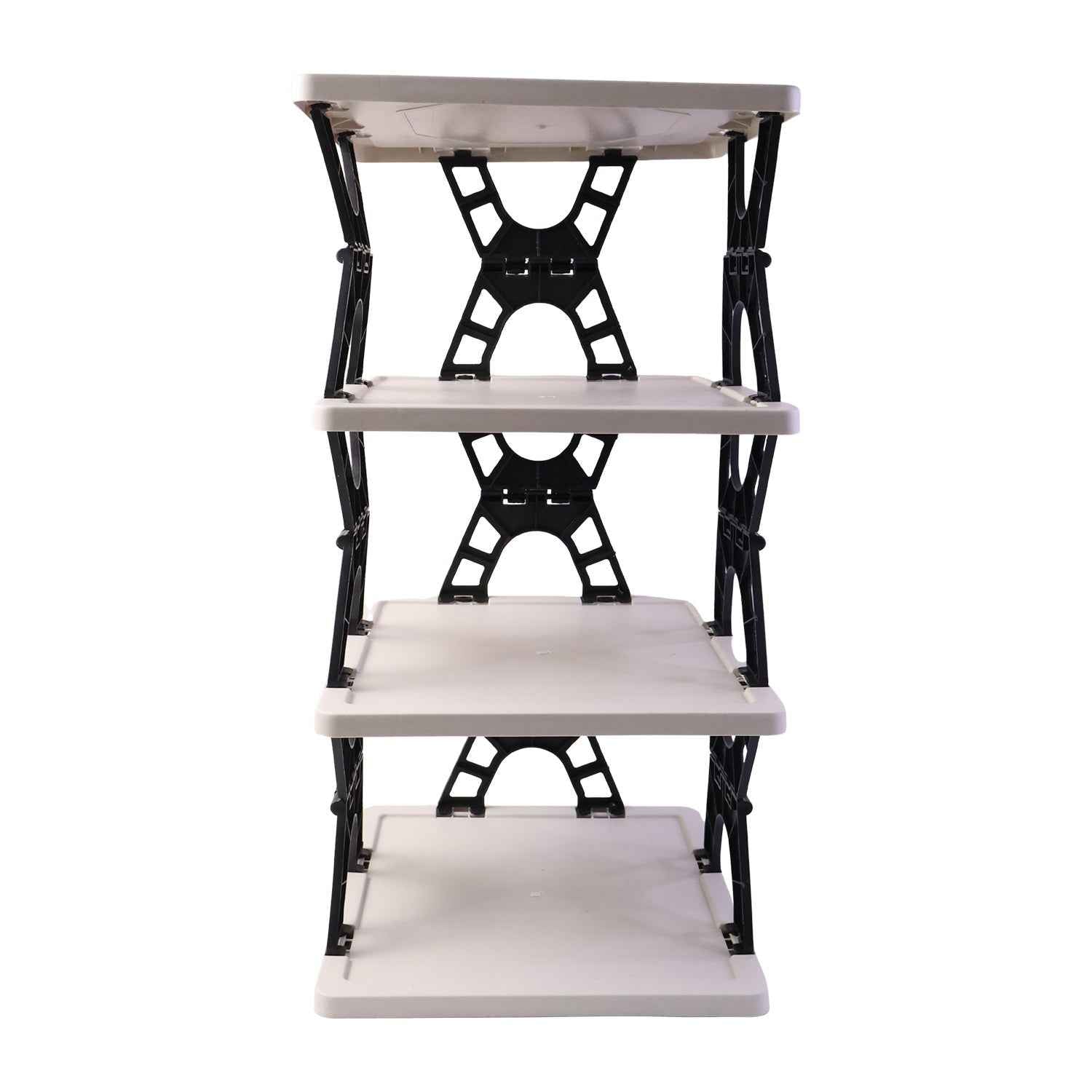 Multipurpose Foldable 4 Layer Storage Rack Ð Space Saving Organizer