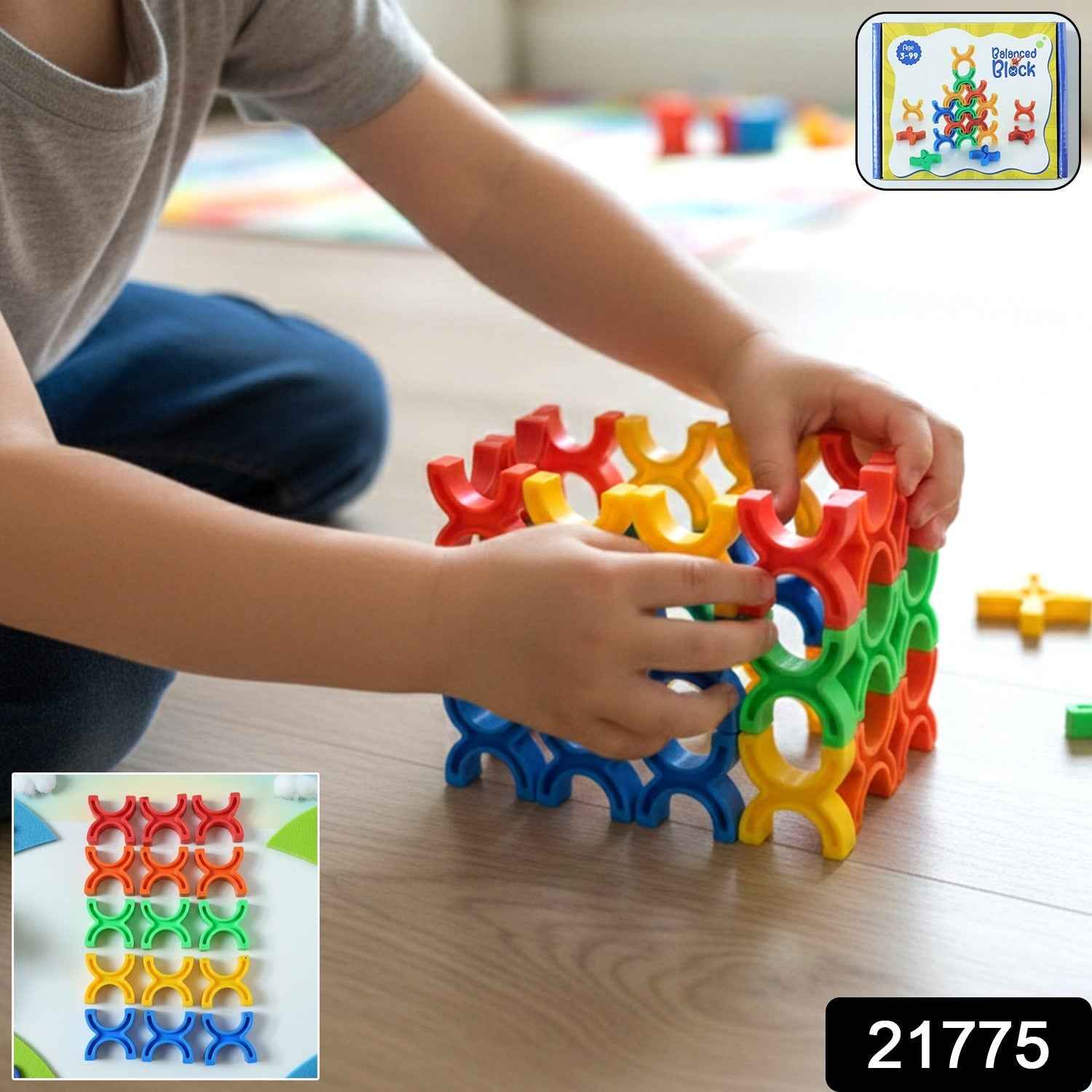Balanced Blocks Stacking Toy – Boosts Creativity & Motor Skills