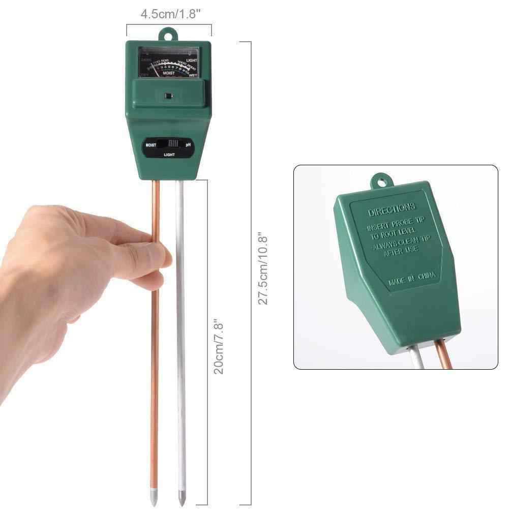 Soil pH Meter – 3-in-1 Moisture & Light Tester | Grow Garden Tools