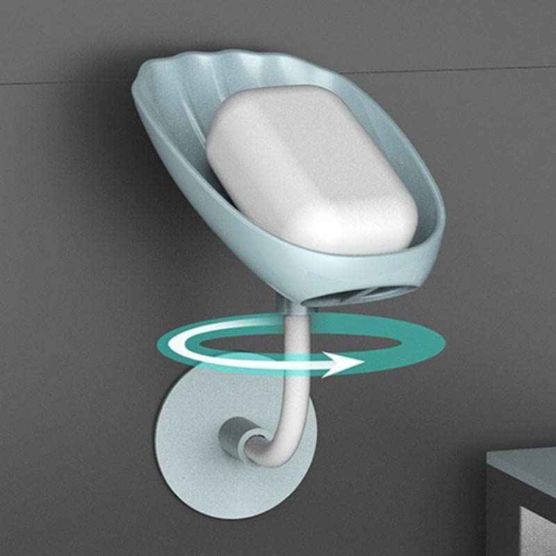 Self-Draining Soap Dish – Wall Mounted, No Drill | VelvetBubbles
