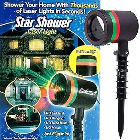 Multicolor Outdoor Laser Projector – Star Motion Light | Styleva