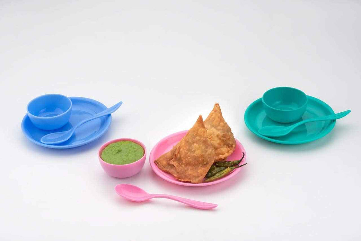 Multipurpose Snack Set – 3-Piece, Food-Grade | Indo Glow