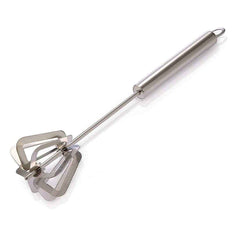 Stainless Steel Hand Blender – Manual Whisk & Frother | Quickslice
