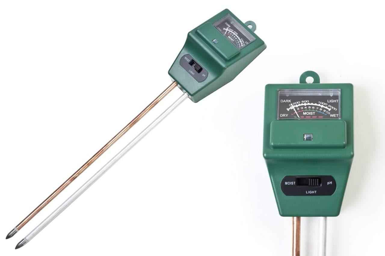 Soil pH Meter – 3-in-1 Moisture & Light Tester | Grow Garden Tools