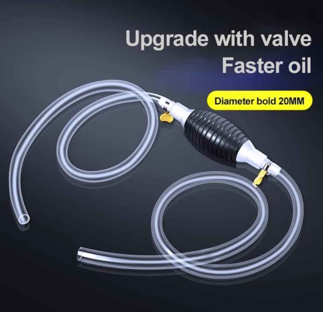 Fuel Transfer Pump – Portable Manual Siphon Kit for Liquids