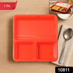 3-Compartment Serving Tray – Mess-Free Meal Organization