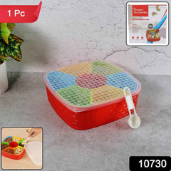 Dry Fruit Box with Spoon – BPA-Free 7-Compartment Organizer