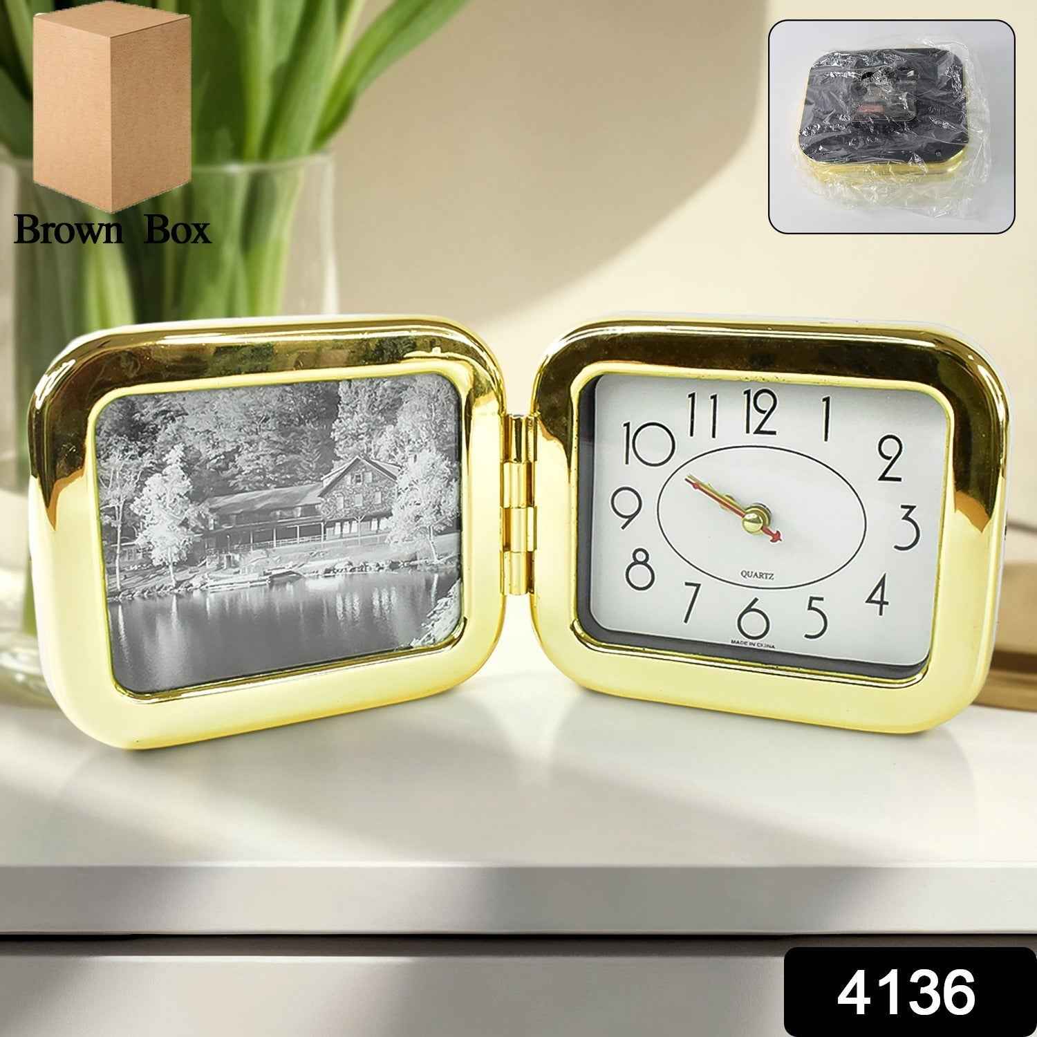 Foldable Desk Clock – Portable, Space-Saving Timepiece | VoltDesk
