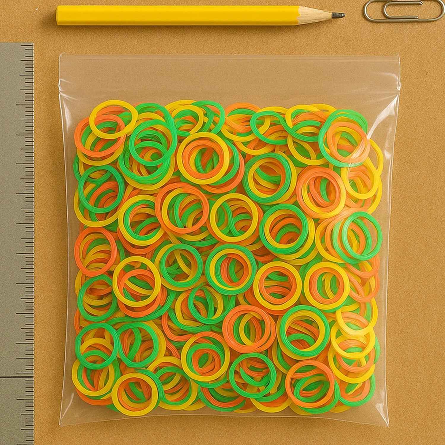Elastic Rubber Bands – Multicolor, Durable for Office & Home | Papezo