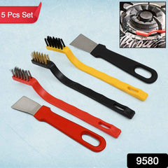 Wire Brush & Scraper Set – 5 Pcs for Rust & Paint | SparkleTidy