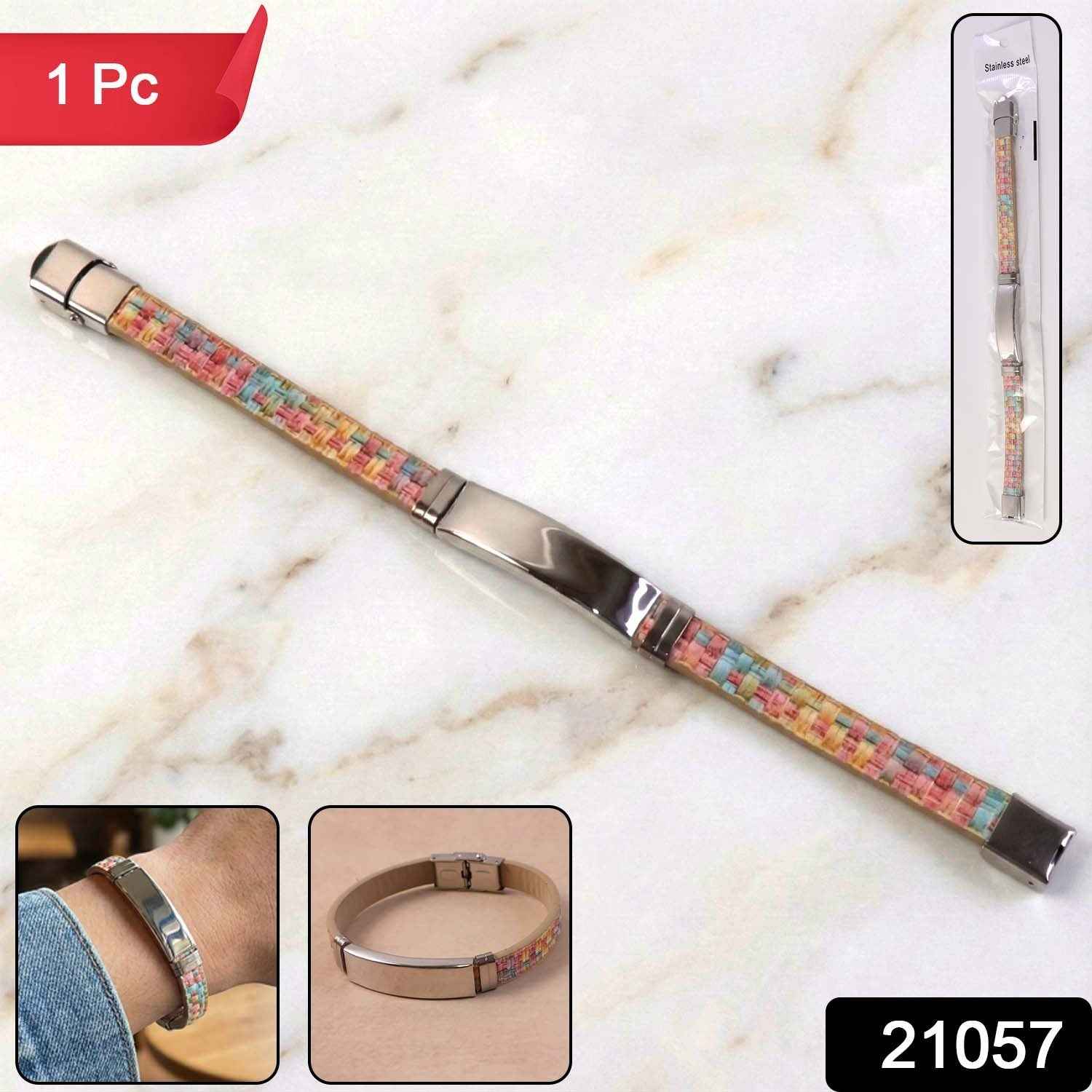 Multicolor Woven Wrist Bracelet – Premium Stylish Lock Clasp