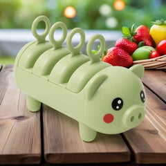 Pig Shape Ice Mold – 4-Cup BPA-Free Tray for Kulfi | Indo Glow