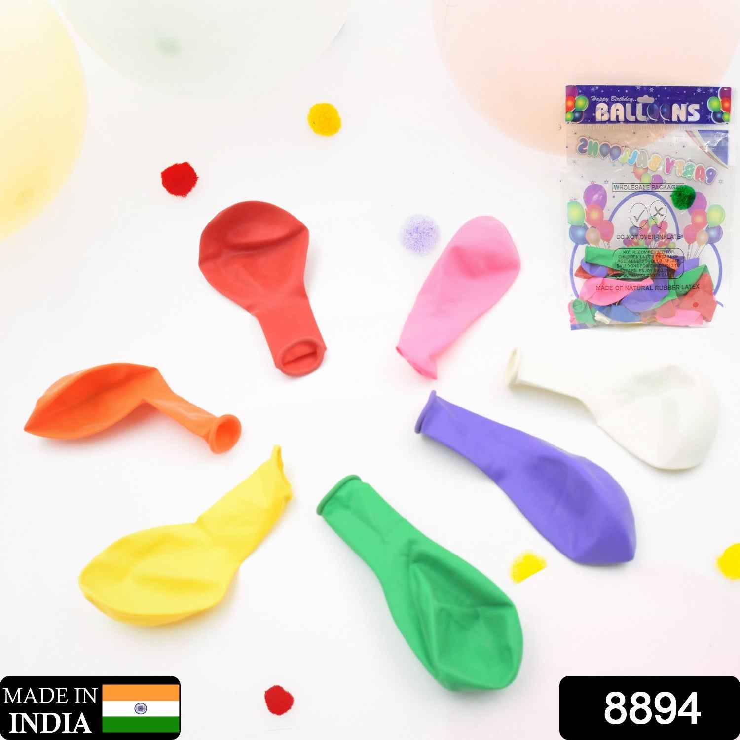 Multicolor Latex Balloons (24 Pcs) – Festive Party Decor | Play & Move