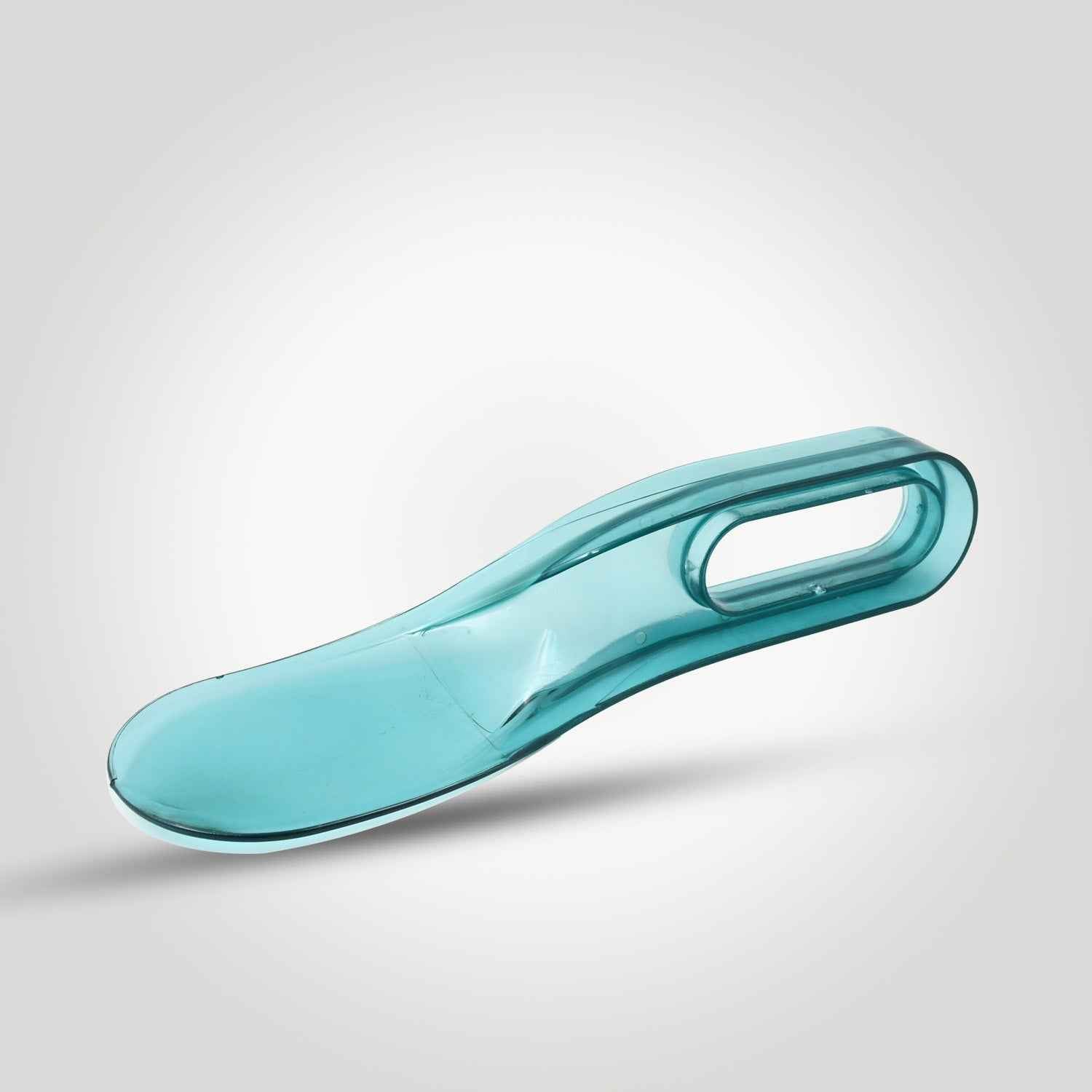 Ergonomic mattress lifter tool with curved handle for easy bed making.