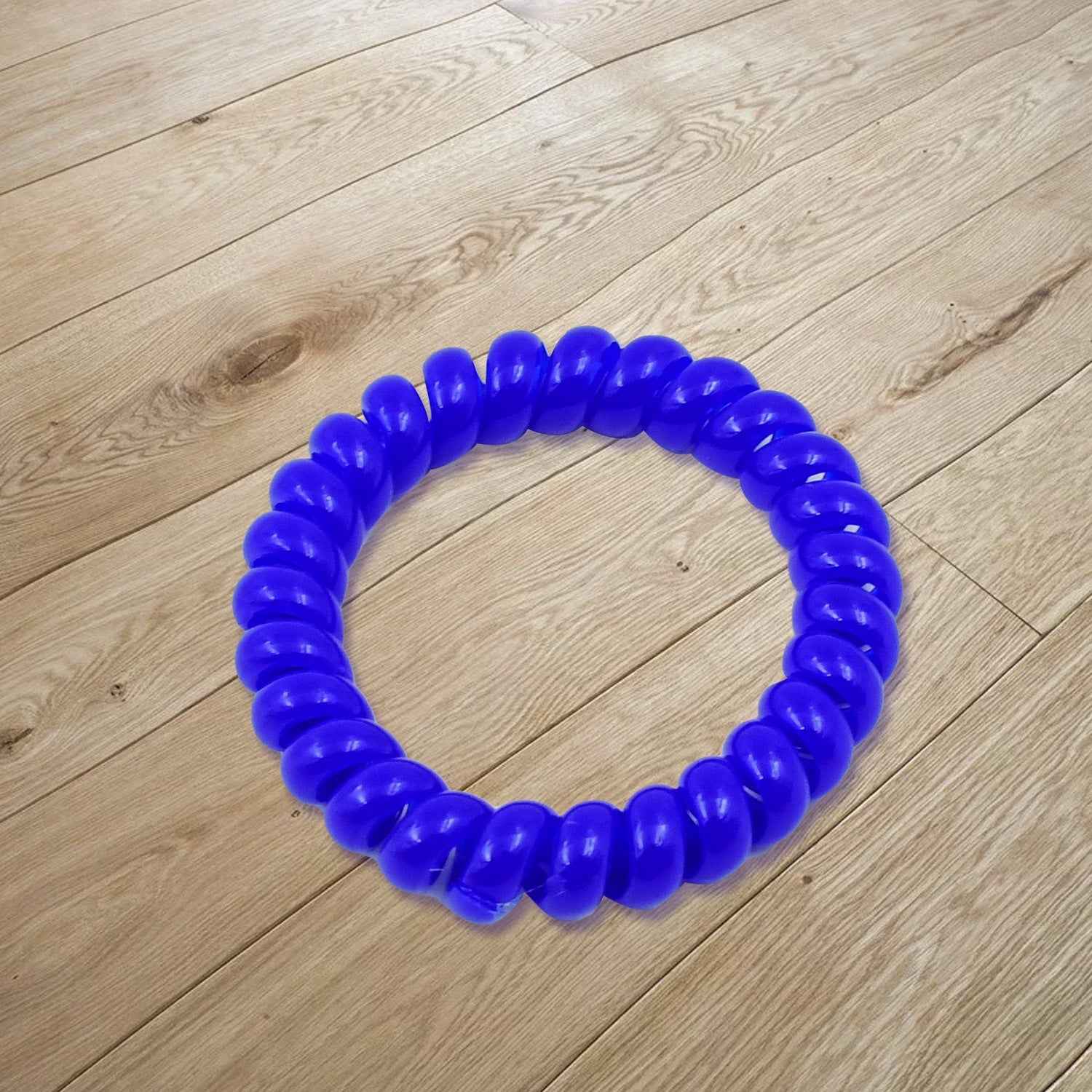 Telephone Wire Hair Bands – 100 Pcs, No-Crease | Calm & Curl