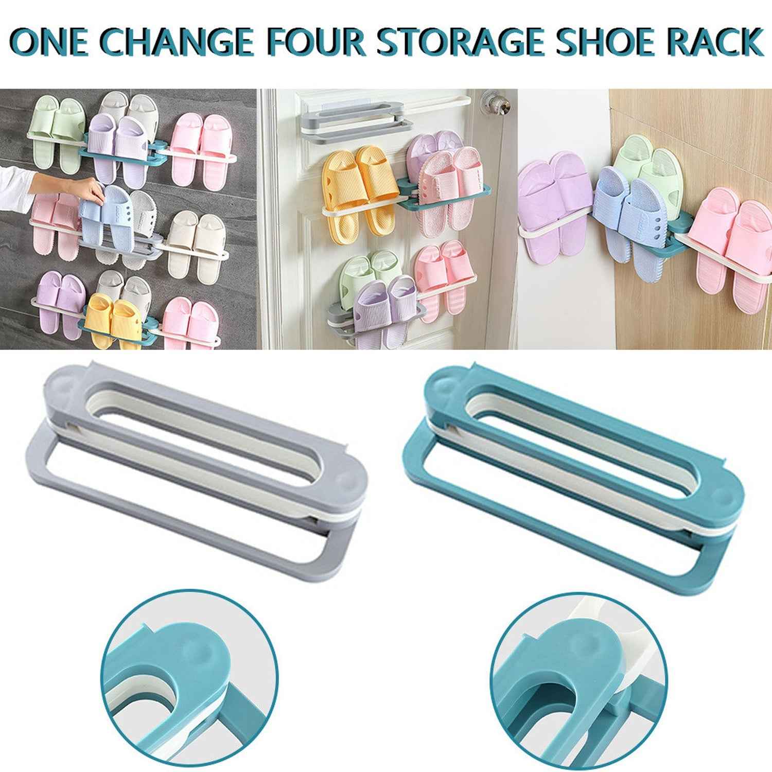 Folding Shoe Rack – Space-Saving Slipper Organizer | FreshAura Homeware