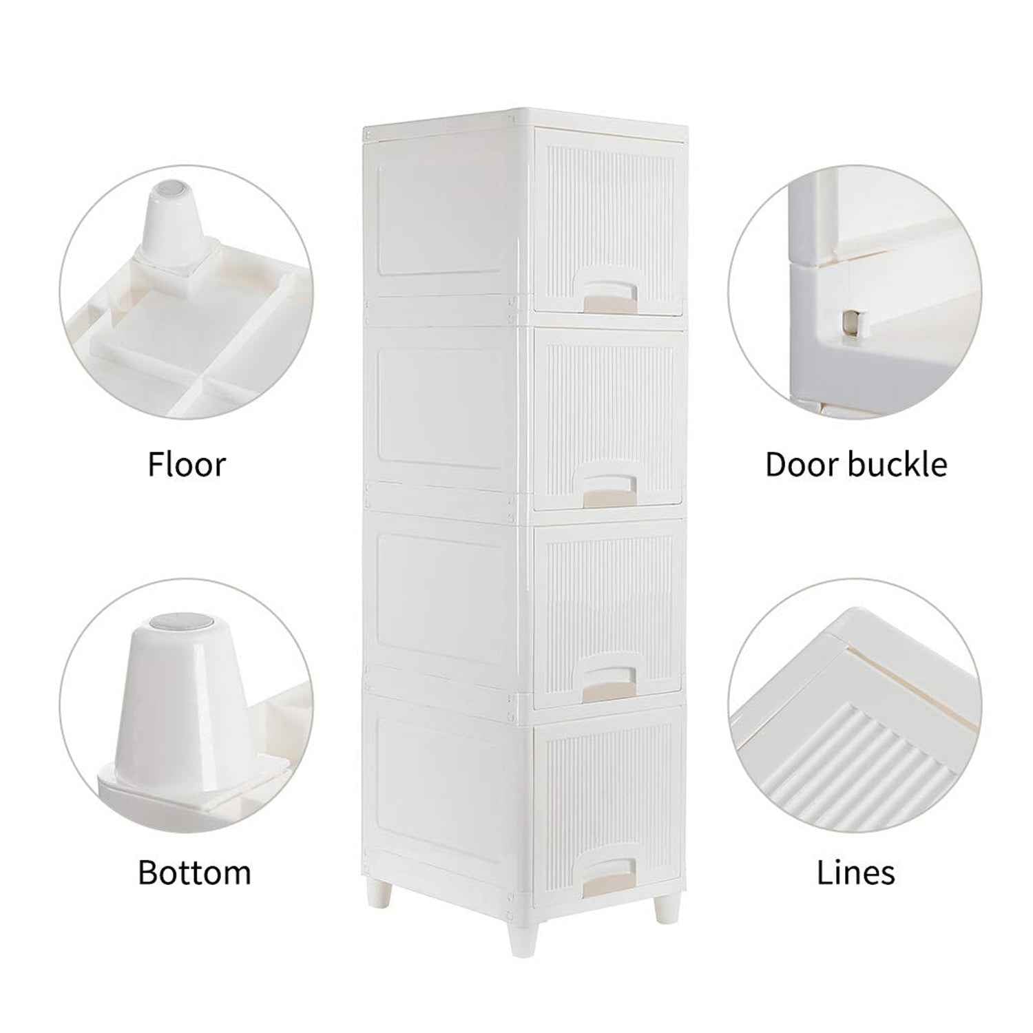 Compact multipurpose storage cabinet perfectly placed in a bathroom for toiletries.