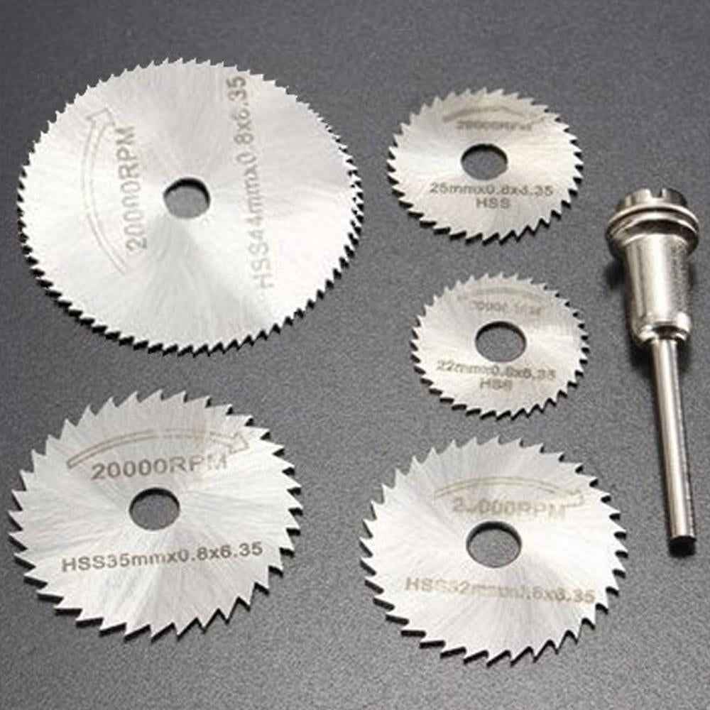 HSS Circular Saw Blades – 6pc Set for Rotary Tools | BoltForce