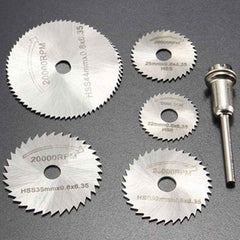 HSS Circular Saw Blades – 6pc Set for Rotary Tools | BoltForce