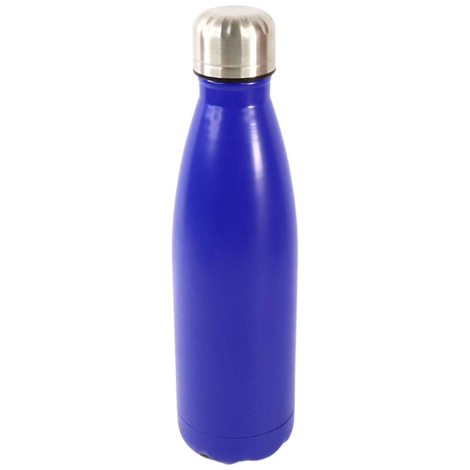 Side profile of slim stainless steel hydration bottle 400ml leak resistant