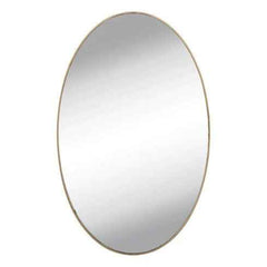 Oval Mirror Wall Sticker – Frameless, Easy Peel & Stick | Indo Glow
