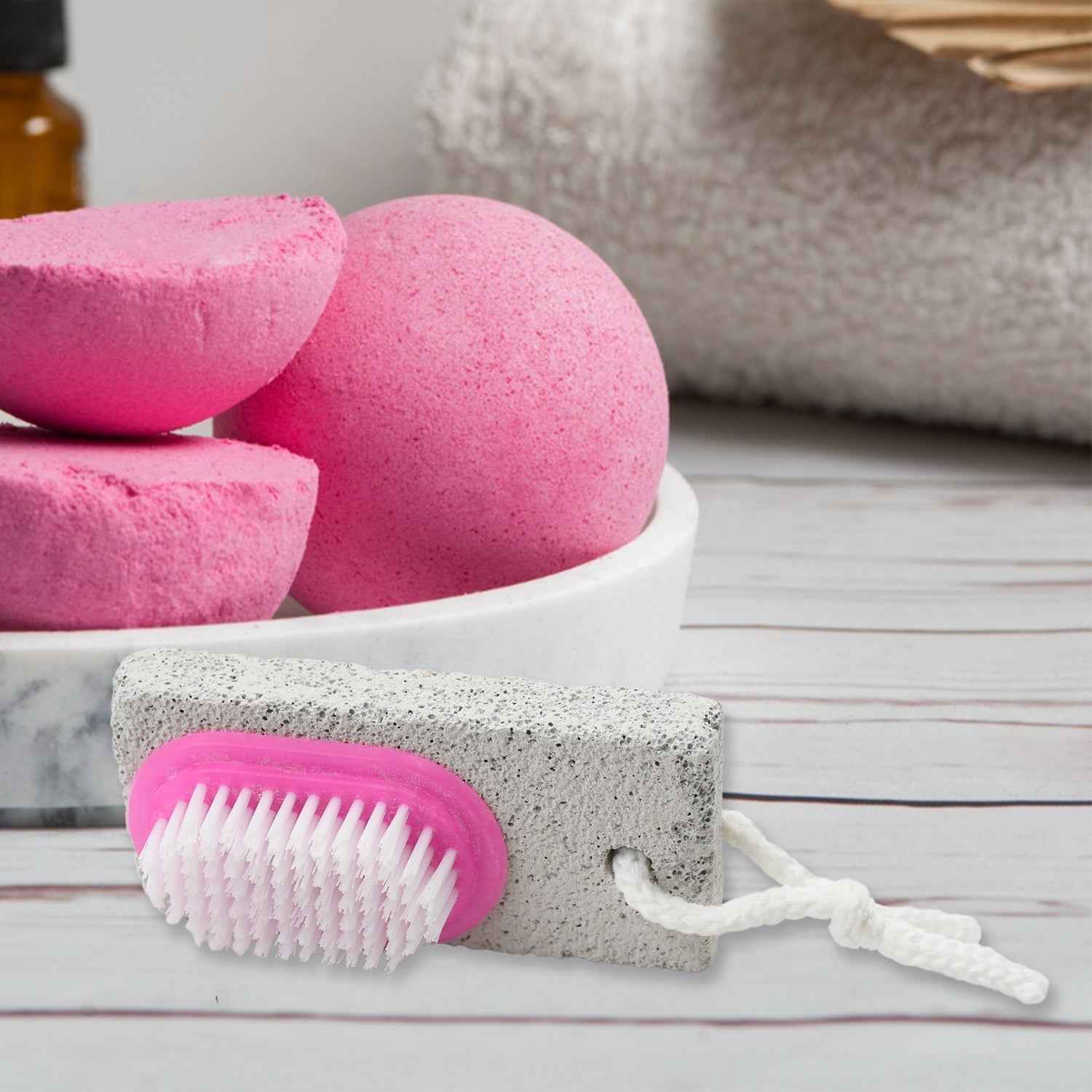 Pumice Stone Foot Scrubber – Dual-Action Brush | XcelCraft