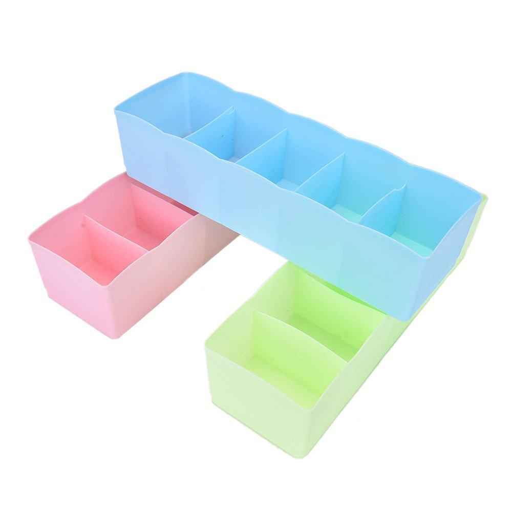 Socks Storage Organizer – 5 Compartment Drawer Box (Pack of 2) | Organivo