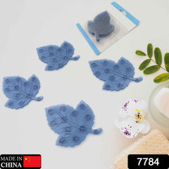 Baby Anti-Slip Bath Mat – Leaf Shaped PVC 4 Pc Set | CrystalWash