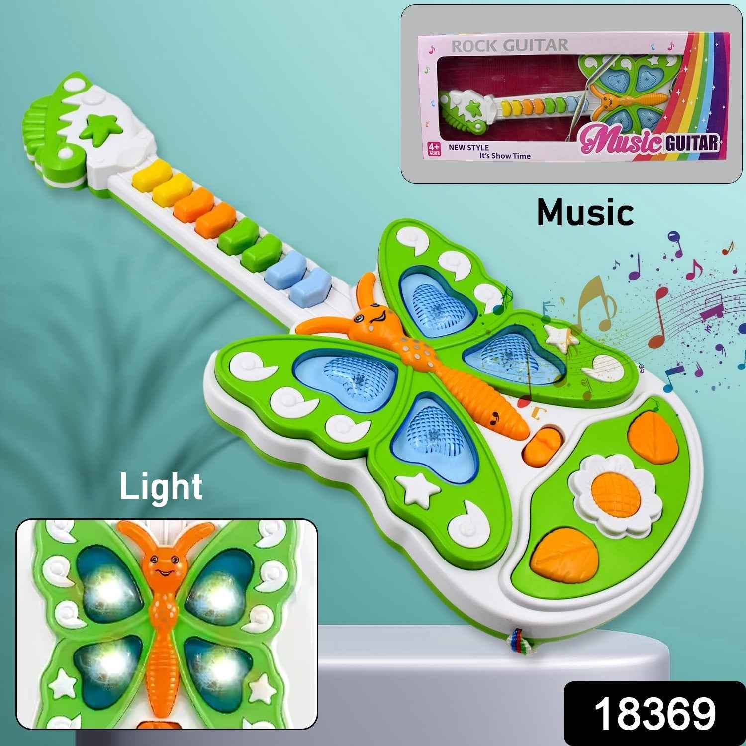 Kids Musical Guitar Toy – Light & Music, Learning Fun | Spark Tots
