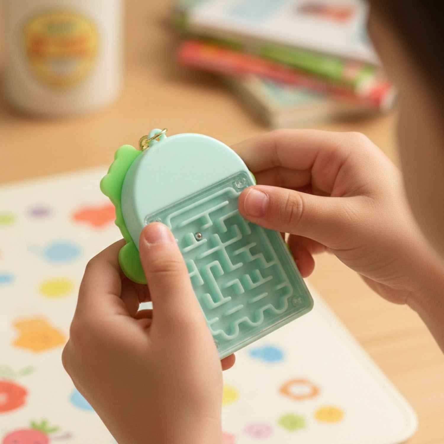 Frog Calculator Keychain – Portable Mini Digital Calculator with Bell