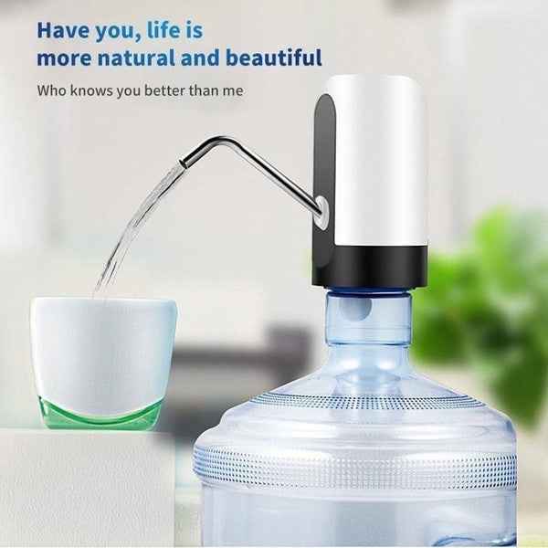 Automatic Water Pump – USB Rechargeable for 20L Bottles | Tidy Table