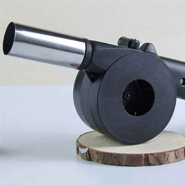 BBQ Air Blower Fan – Portable Hand Crank for Charcoal Grills | Velvet Wheels
