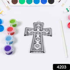 Close-up of smooth, high-quality acrylic paints in bright hues for the painting kit.