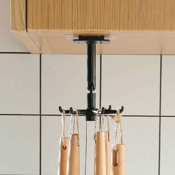 Rotatable Hooks – 360° Swivel, Damage-Free (Pack of 2) | GlimmerHome