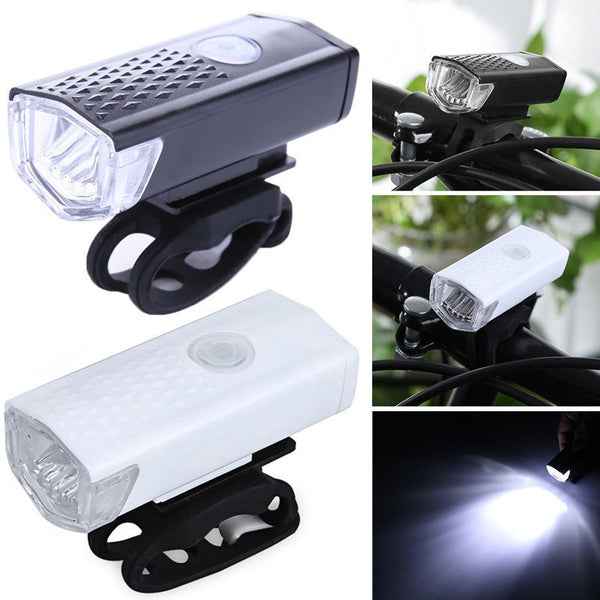 400 lumen bike light set showing charging port.