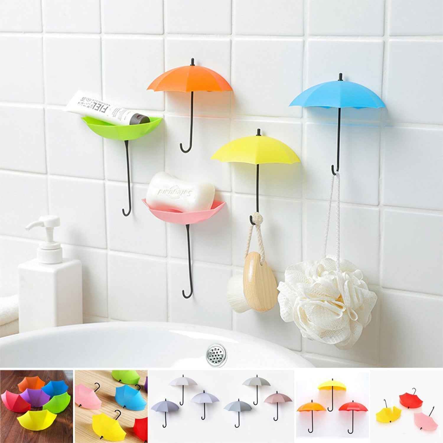 Umbrella Wall Hook – Multipurpose Key & Hat Holder | GlimmerHome