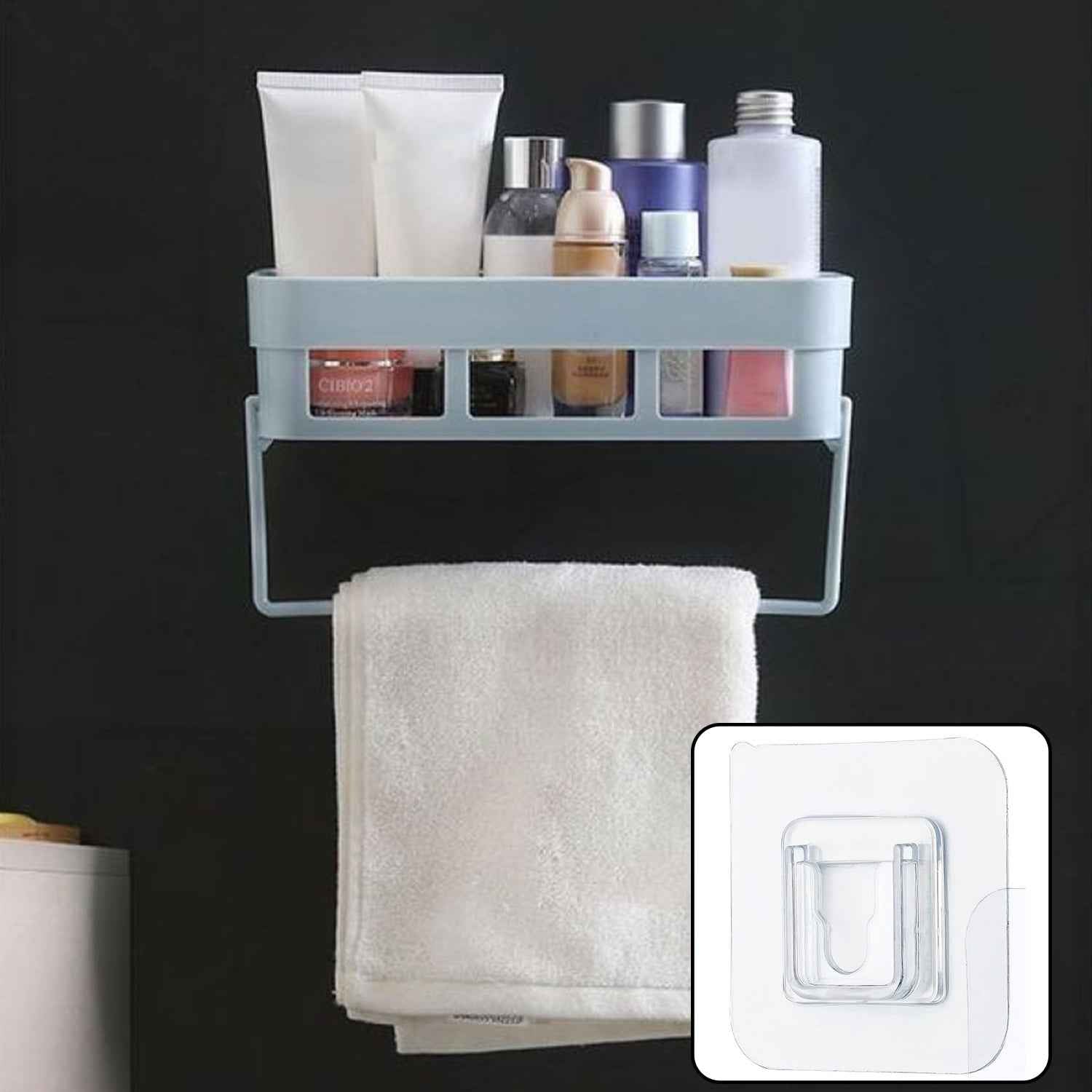 Multipurpose Wall Shelf – No-Drill Bathroom & Kitchen Storage | Bathora