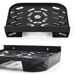 Compact wall shelf for TV setup boxes and other technical devices.