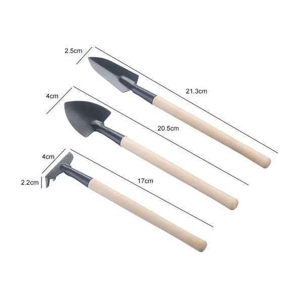 Kids Garden Tools Set – 3 Pcs Trowel, Shovel, Rake | Play & Move