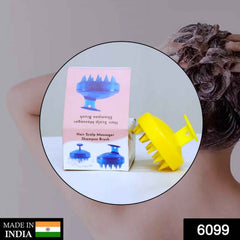 Scalp Massager Shampoo Brush – Deep Clean & Hair Growth | Calm & Curl