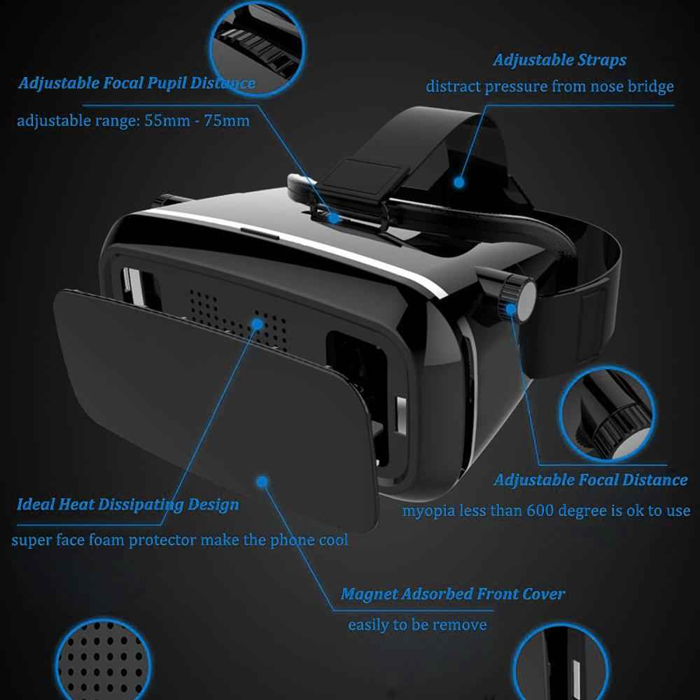 Close-up of the Fitnos VR Headset's adjustable lenses, highlighting the clear optical resin.