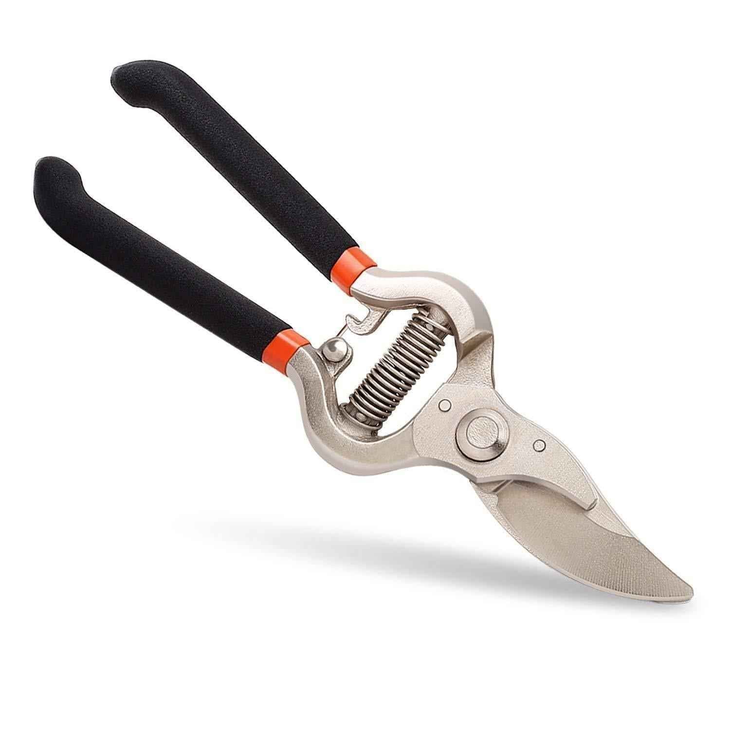Garden Shears – 8-Inch Heavy-Duty Bypass Pruner | Grow Garden Tools