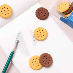Biscuit Erasers – Fun Kids Stationery Set (6 Pcs) | Writezo