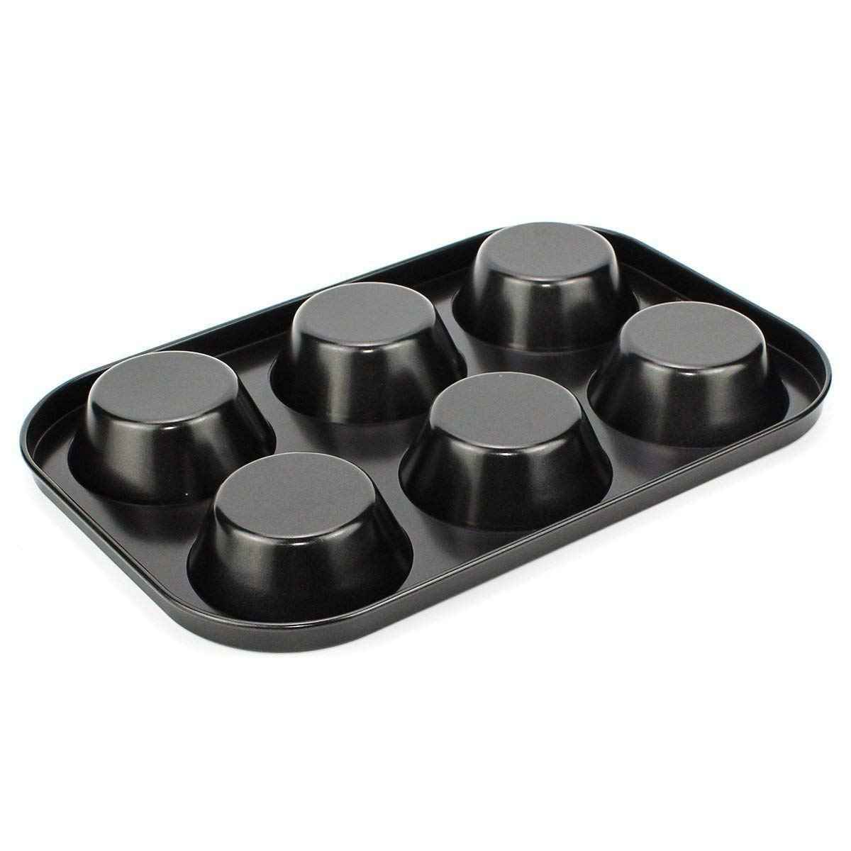 Non-Stick Muffin Tray – 6-Cavity Steel Baking Pan | Indo Glow