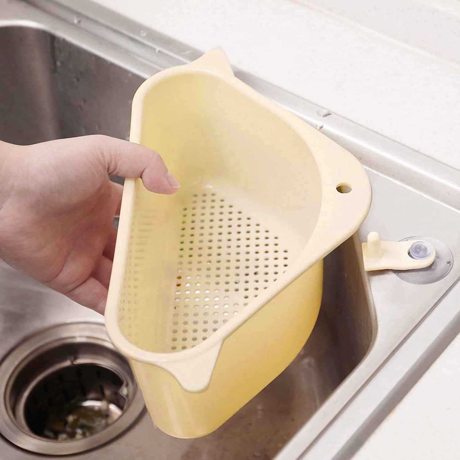 Sink Drainer Shelf – Corner Kitchen Organizer | Organivo