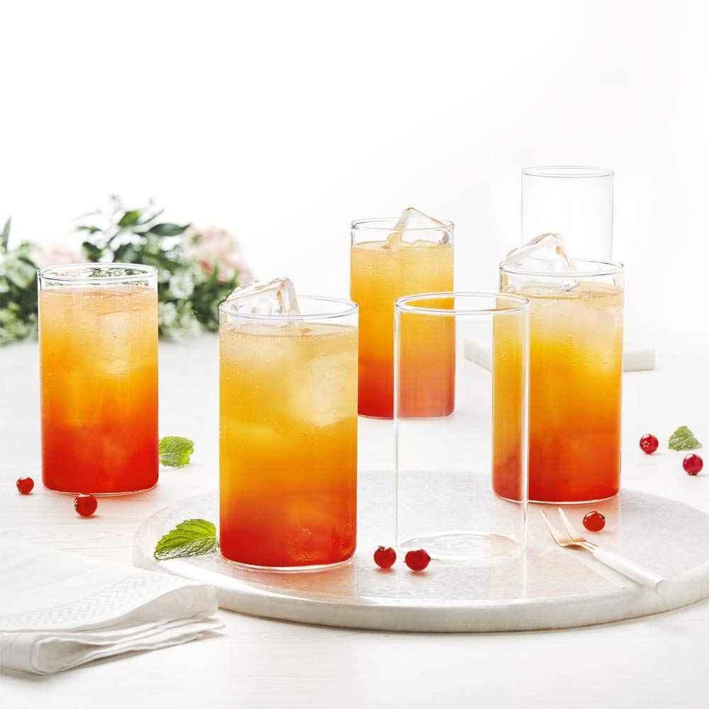 Unbreakable Plastic Glasses – Clear 330ml Set of 6 | Serve Stellar
