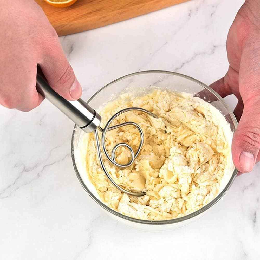 Dough Whisk – Premium Stainless Steel Hand Mixer for Baking | Quickslice